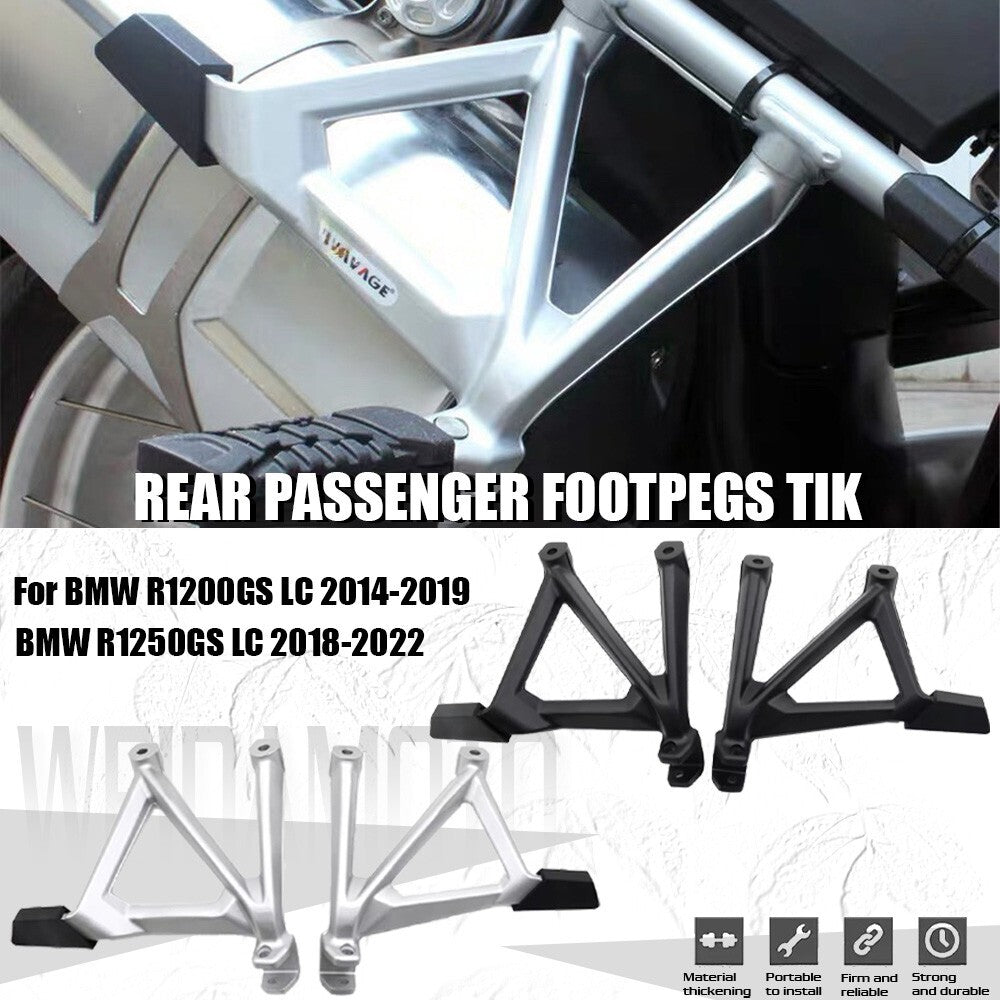 Rear Footrest Holder for BMW R1200GS R1250GS ADV Passenger Foot Pegs Brackets