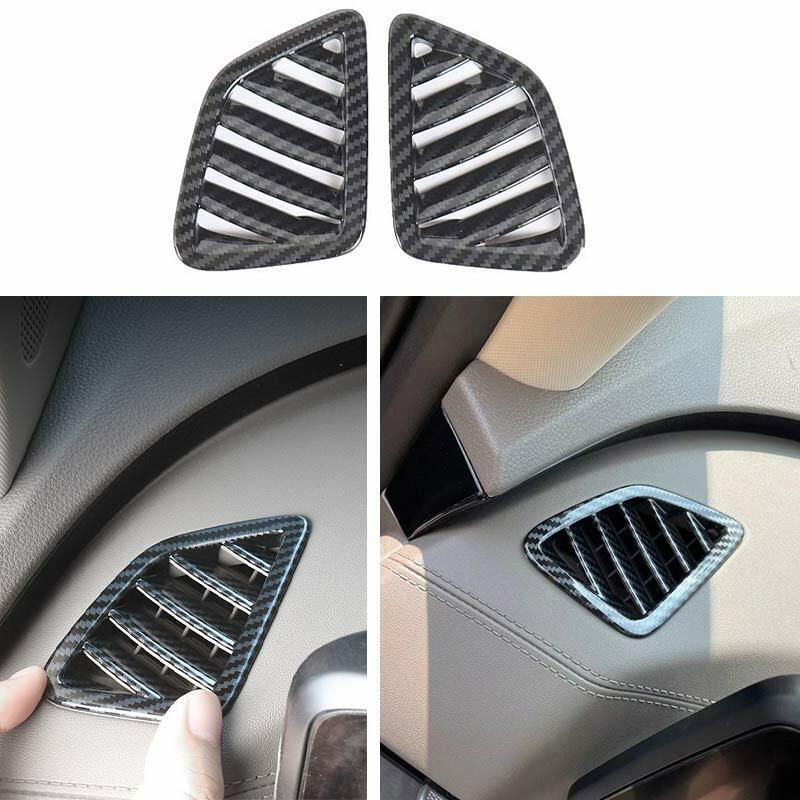 for Kia Carnival 2022-2023 Carbon Fiber Dashboard Upper Air Outlet Vent Trim 2x