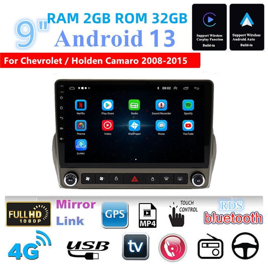 Fit for Chevrolet Camaro 2008-2015 Android 13 Car Radio GPS Navi Touch Screen