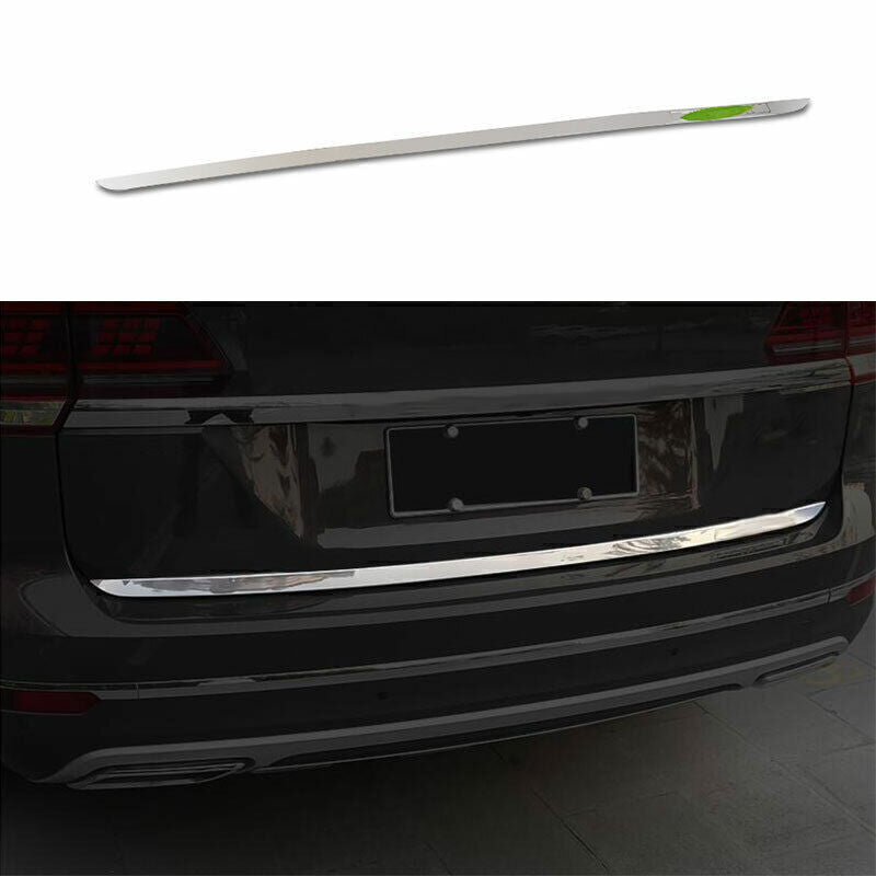 for VW Atlas 2018-23 Chrome Steel Rear Tailgate Door Trunk Lid Strip Trim 1PCS