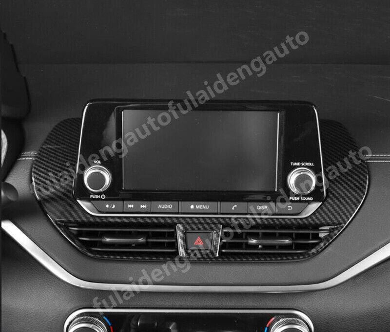 for Nissan Altima 2019-2022 carbon Style Inner Dash console Navigation Cover New