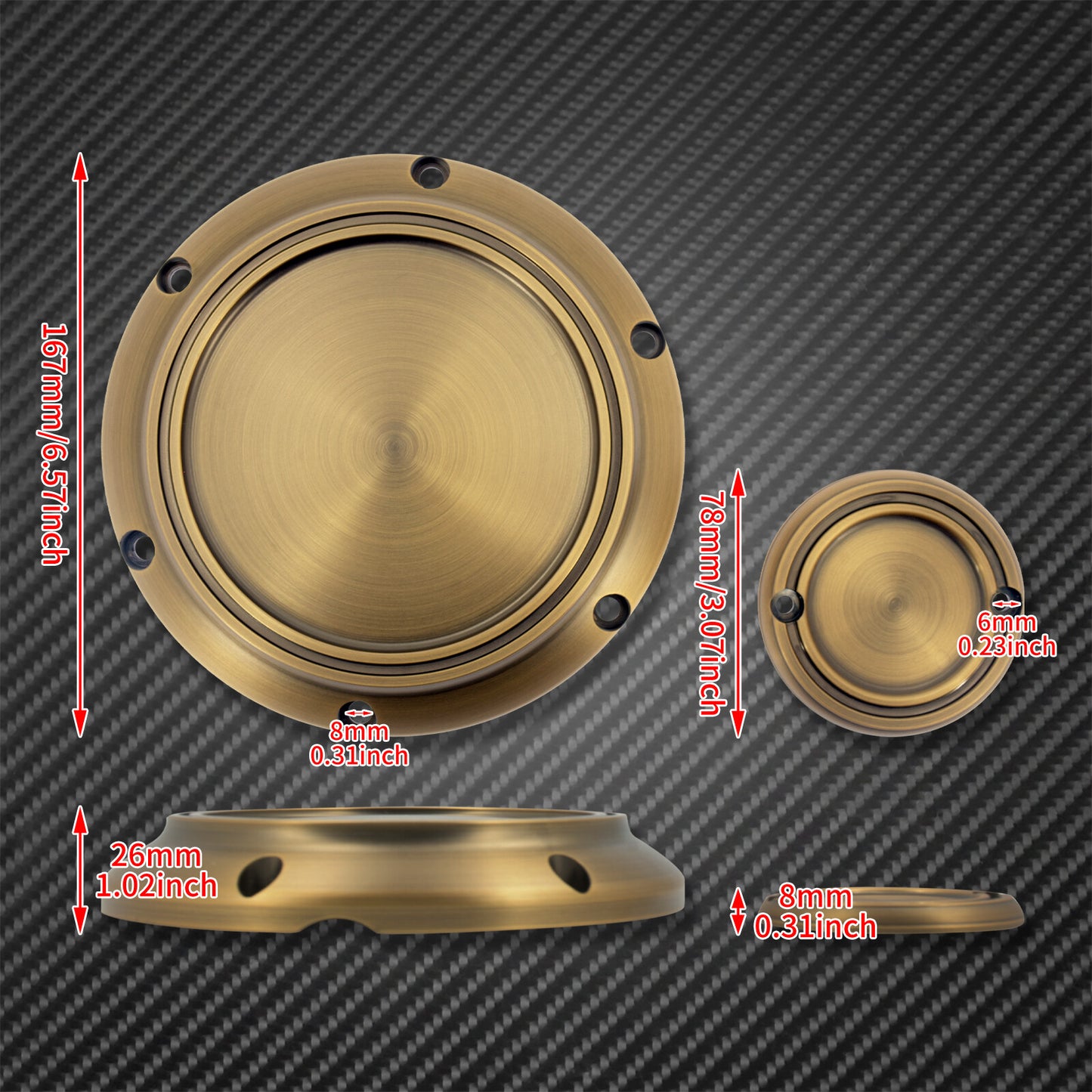 Retro Bronze Derby Cover Timing Timer Covers Fit for Harley Sportster XL XR 2004
