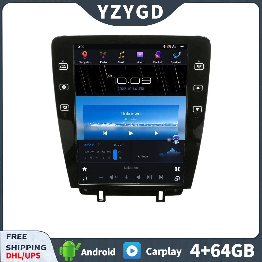 for Ford for Mustang 2009-2013 Stereo Android 2Din CarPlay Car Radio Receiver Screen