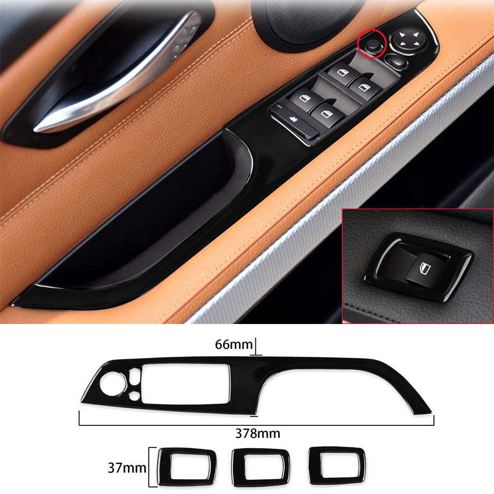 for BMW 3 Series E90 E92 E93 2005-12 Black Inner Window Lift Switch Button Cover