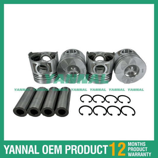 4-piston std size 102 mm for Doosan DB33 Solar 80 W-III excavator engine