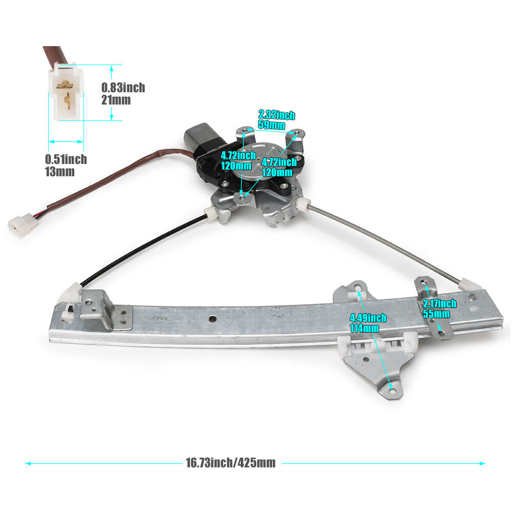 1 car window adjuster with motor, rear right, suitable for Mitsubishi Outlander 03-06 MR573880