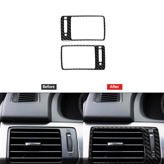 Carbon Fiber Side Air Vent Outlet Panel Trim Cover for Honda Accord 2013-2017