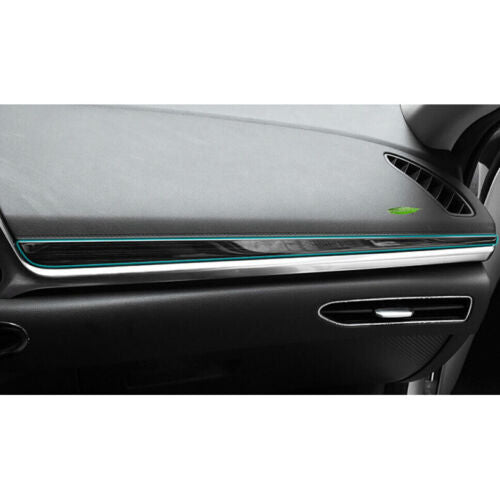 for Hyundai Sonata 2020-2023Black Steel Inner Console Dashboard Strip Cover Trim