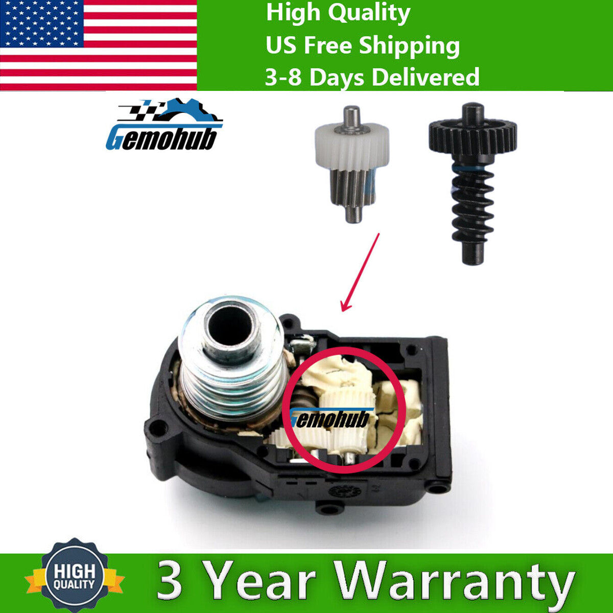 POWER Side MIRROR FOLDING MOTOR Gear Repair For 2009-2016 for Kia Cadenza MK1