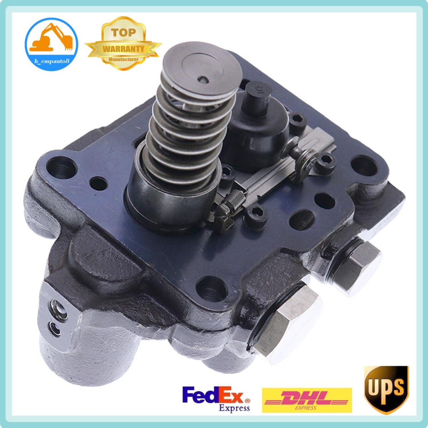 Fuel Injection Pump Head Rotor X4 w/129602-51741 for YANMAR 4TNE88 4TNV88 Engine