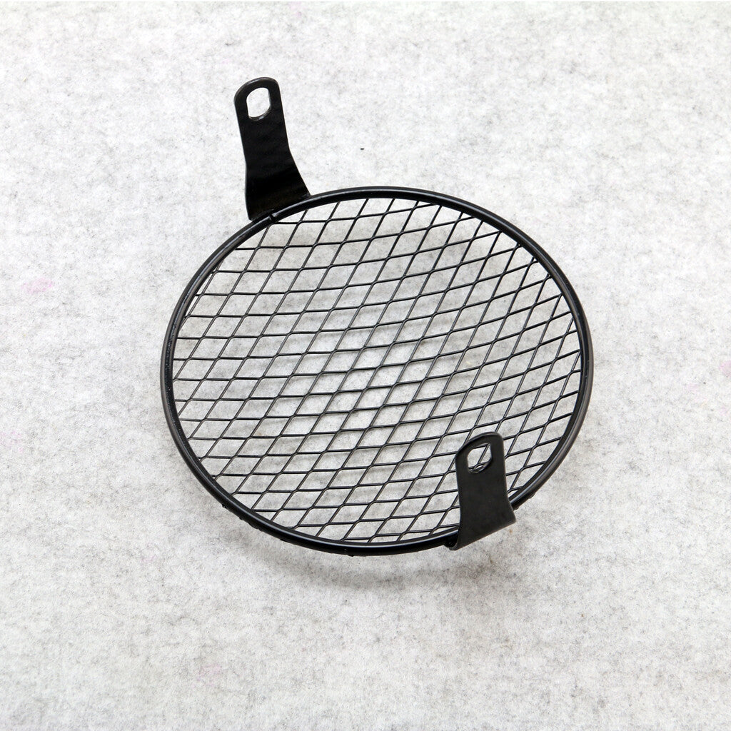Motorcycle Retro Grill Diamond Side Mount Headlight Cover GN125 CG125 Cafe Racer