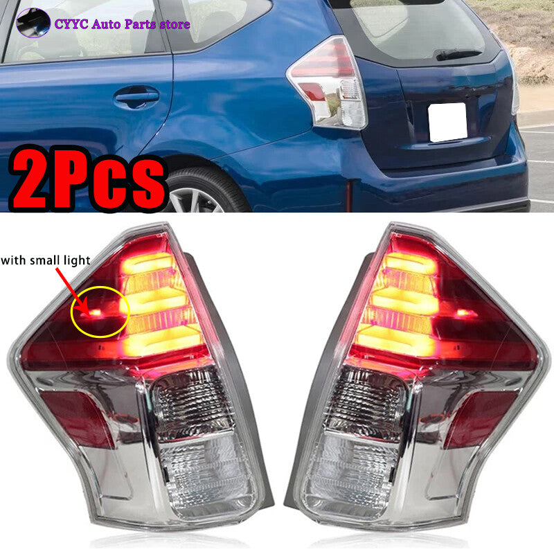 Left and Right Tail Light for Toyota Prius V 2015-2018 Rear Turn Signal Light