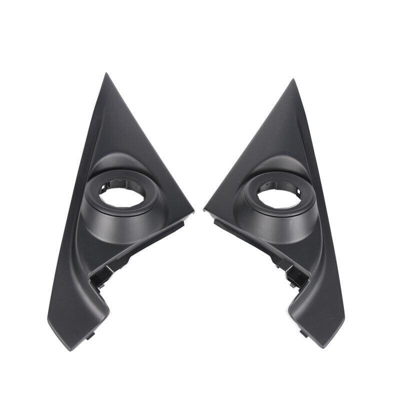 Car Black ABS L+R Front Door for Honda Accord 14-17 Pillar Tweeter Cover Trim