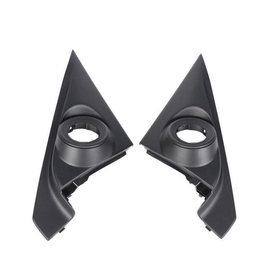 Car Black ABS L+R Front Door for Honda Accord 14-17 Pillar Tweeter Cover Trim