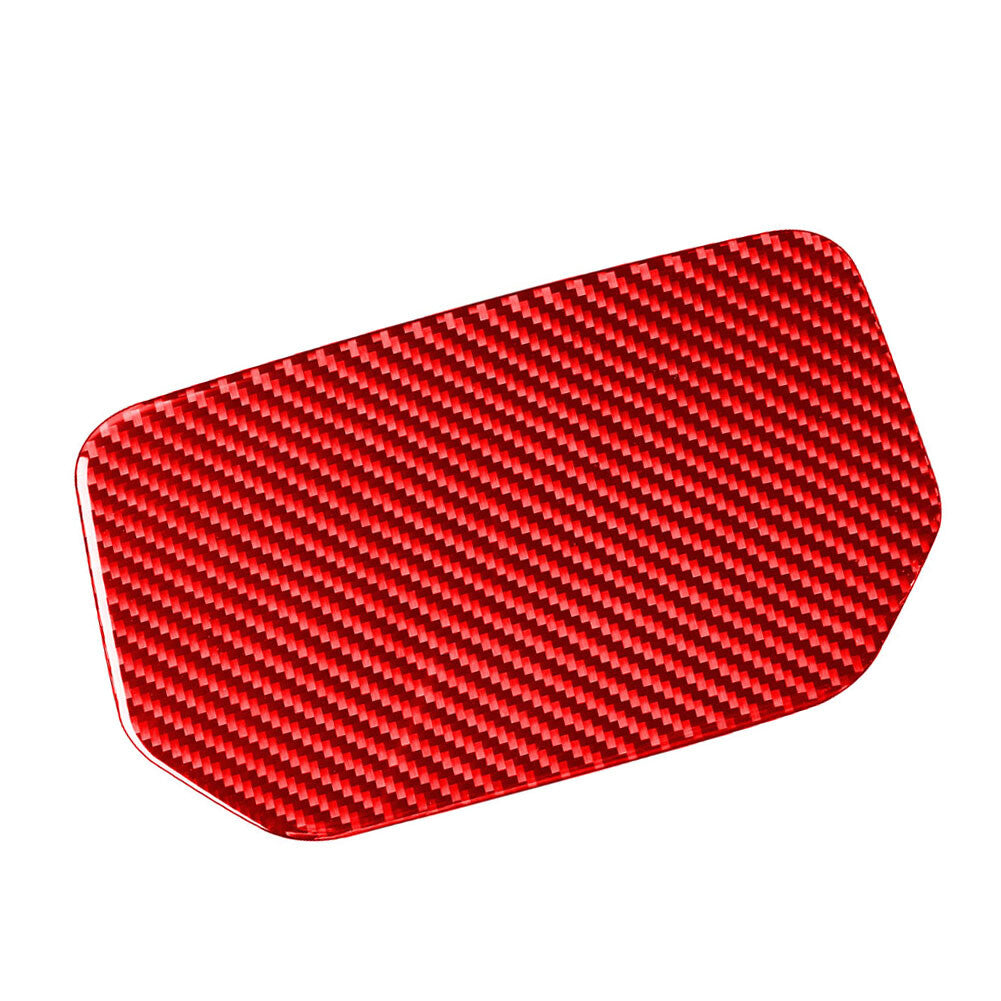 Inner Dashboard Storage Box Cover Trim for Toyota Tundra 14-21 Carbon Fiber Red