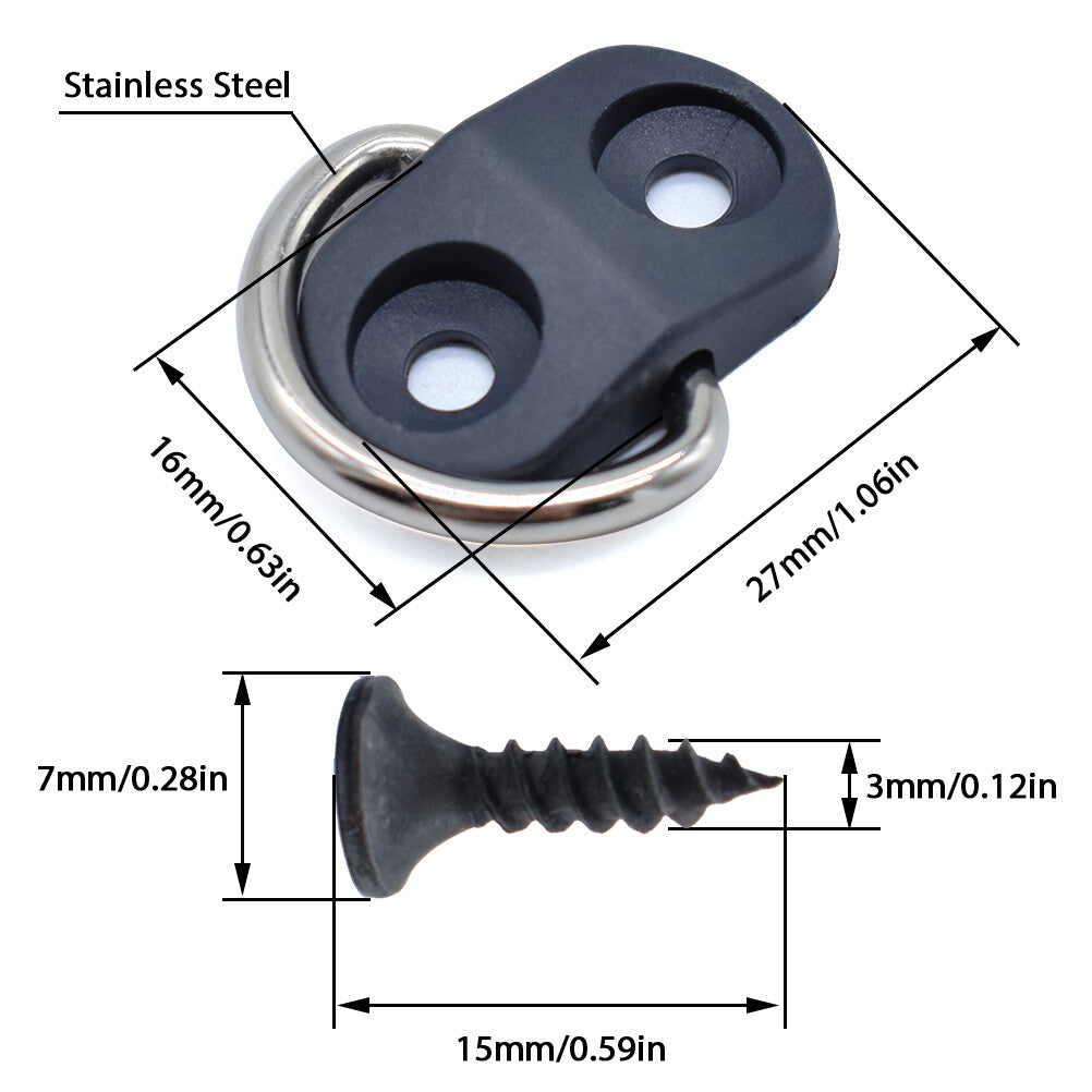 2x Car Car Elastic Separator Mesh Luggage Mesh Hook Attachment for Freight Nets