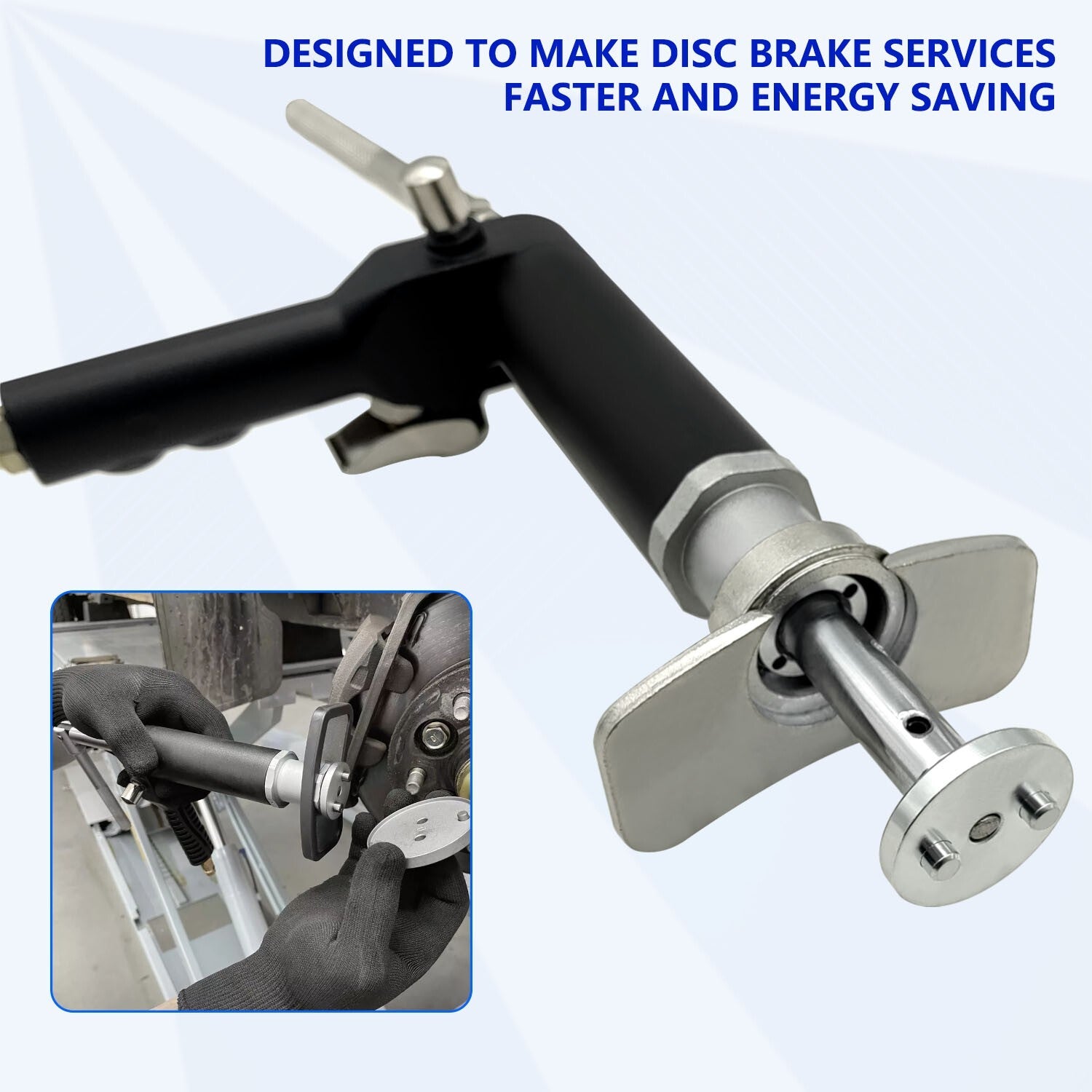 NEW Air Operated Piston Wind Back Tool Pneumatic Air Rear Disc Brake Caliper
