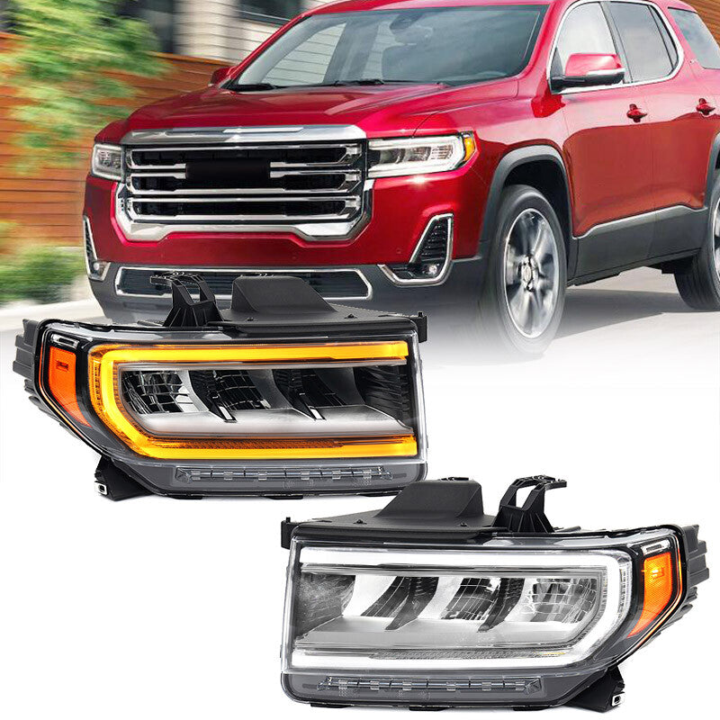 2P For 2020-2023 for GMC Acadia SL/SLE/SLT/Denali LED Headlights Headlamp Left Right