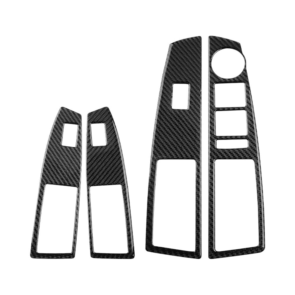 Carbon Fiber Window Lift Panel Sticker Cover Trim for Chevrolet for Cruze 20009-2015