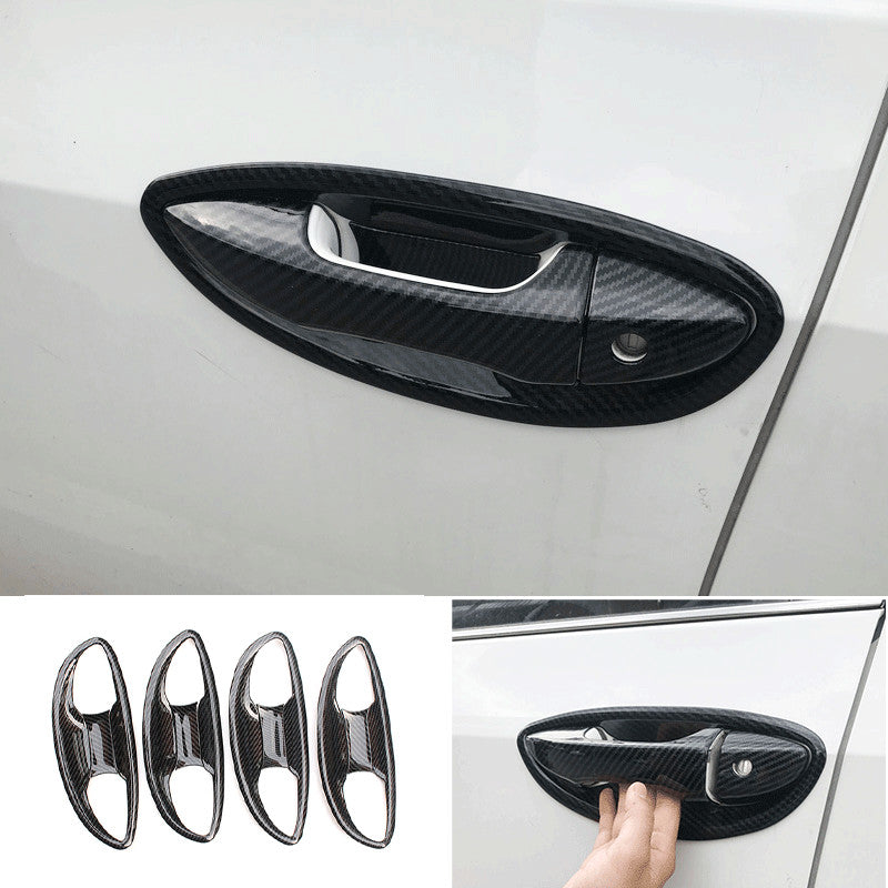 for Toyota for Corolla 2014-2018 Carbon Fiber Outside Door Bowl Molding Trim Cover