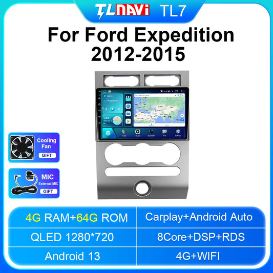 Car Radio CarPlay for Ford Expedition 3 U3242 U3542 2012-2015 GPS Player Screen