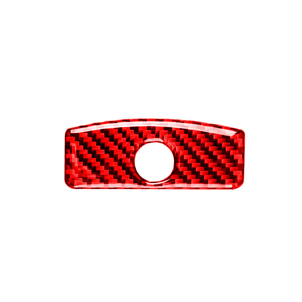 Red Carbon Fiber Glove Box Switch Cover Trim for Subaru Forester 2009-2013