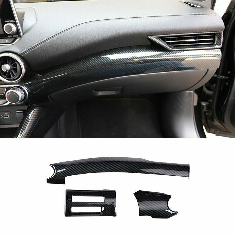 3P Carbon Fiber ABS Inner Dashboard Strip Cover Trim for Nissan Sentra 2020-2023