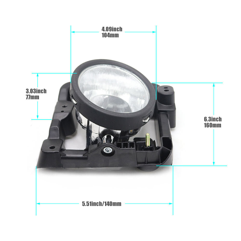 Driving Fog Light Bumper Lamps Kit LeftRight Side for Acura TSX 3.5L 2009 2010