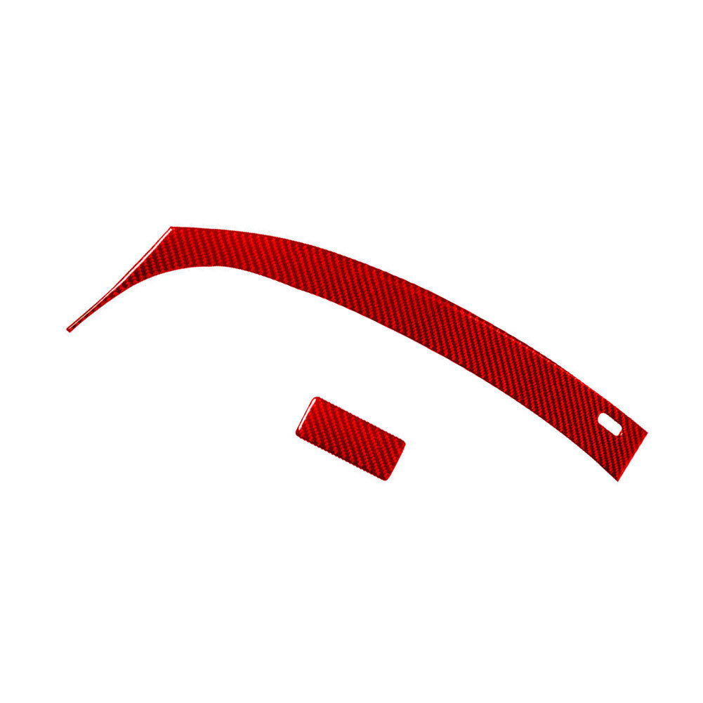 Red Carbon Fiber Glove Box Decorative Trim Cover for Chevrolet Sonic 2012-2016