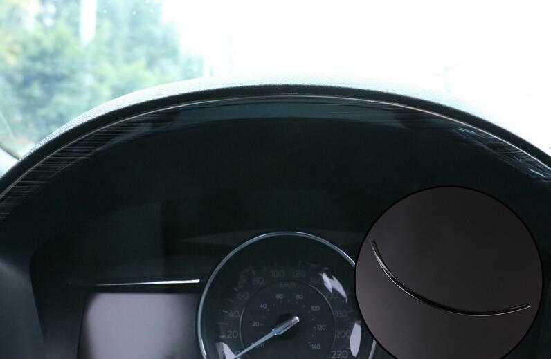 Instrument Panel Frame Strip Trim 1PCS for Ford Explorer 2011-2019 Black Steel
