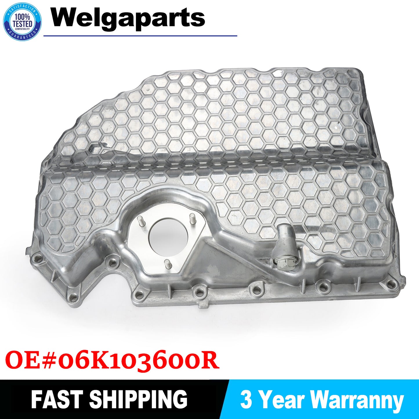 06K103600R Aluminium Lower Engine Oil Pan for VW for Golf GTI for Tiguan for Audi A3 S3 US