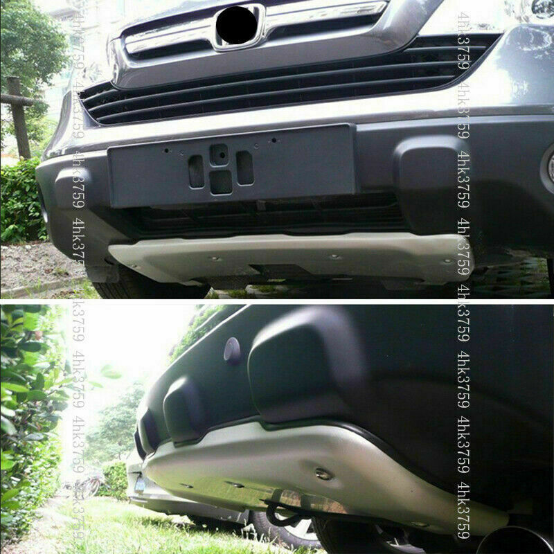 for Honda CRV 2007-09 Silver Alloy Frontrear Bumper Skid Protector Guard Plate