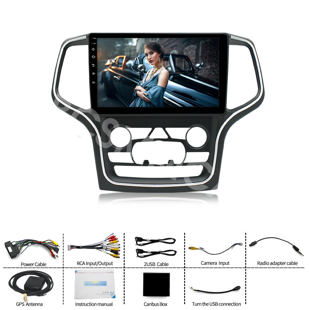 Android Car Stereo Radio GPS For Carplay Fit for Jeep Grand Cherokee 2014-2022
