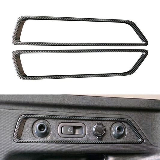 Carbon fiber rear trunk release cover trim suitable for Subaru Forester SK 19 20