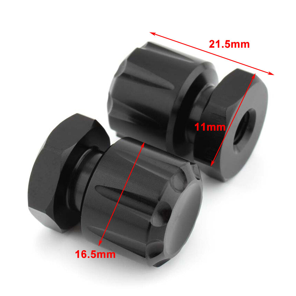 2Pcs Solo Mounting Nuts Bolts for Harley Road King Road Glide Softai Fat Boy