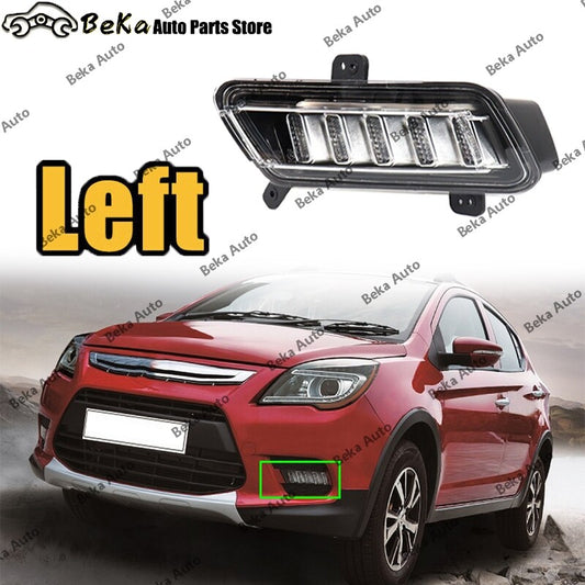 Left side for LIFAN LF X50 for X-CAR DRL front bumper fog lights and daytime running lights