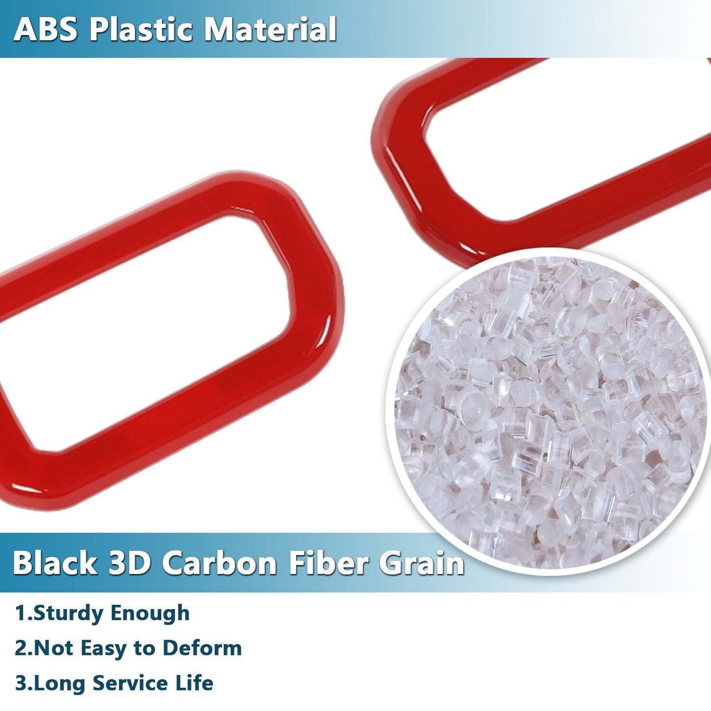 Red Inner Door Handle Bowl Decor Cover Trim for Suzuki for Jimny JB64 JB74 2019-2023