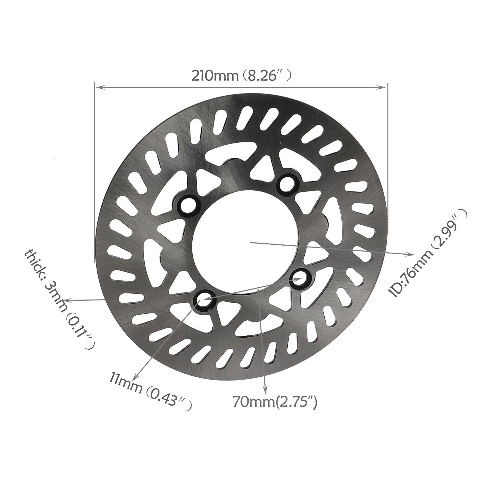 70/100-17 rim, 17-inch front disc brake for Pit bicycle, Taodao SSR 125cc 140