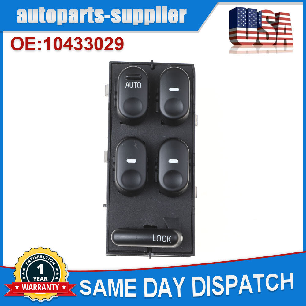 new Master Power Window Lock Switch 10433029, suitable for Buick Century Regal 1997 - 2005