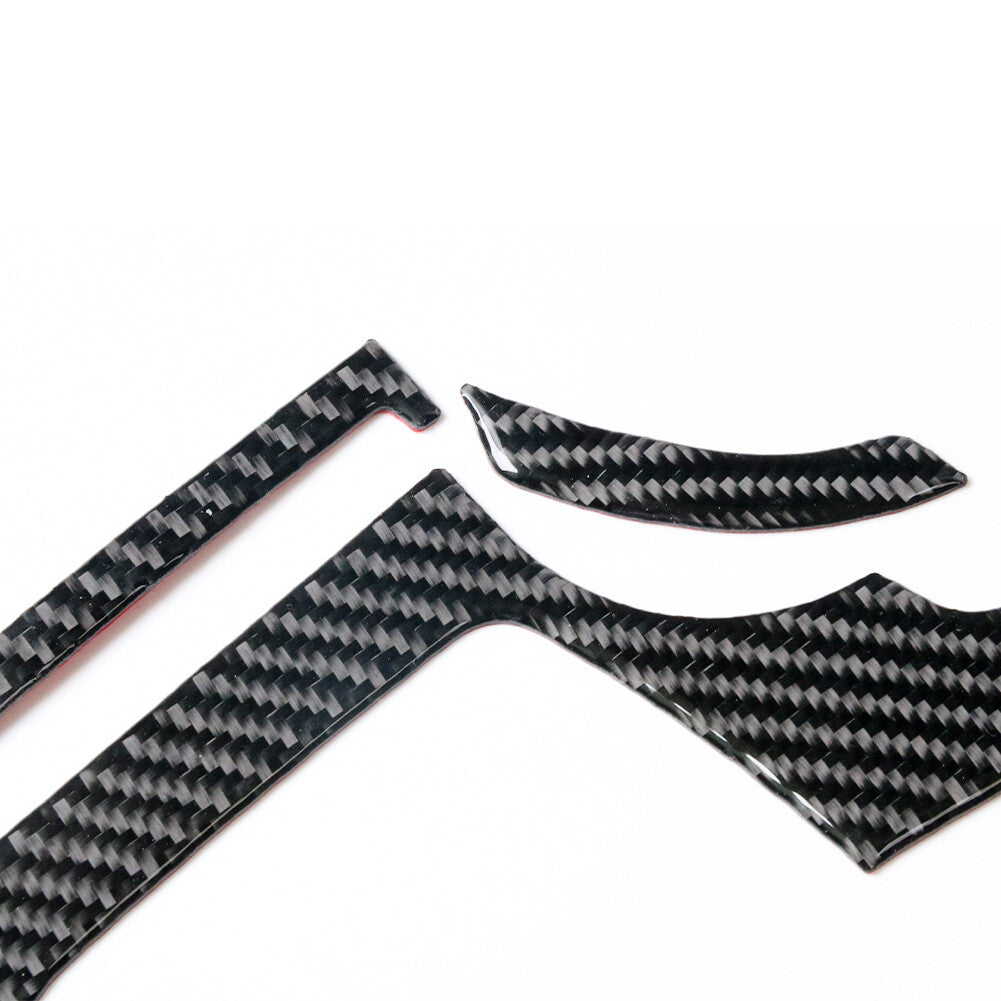 3Pcs Carbon Fiber Driver Air Vent Outlet Trim for BMW 6 Series F12 F13 2011-2018