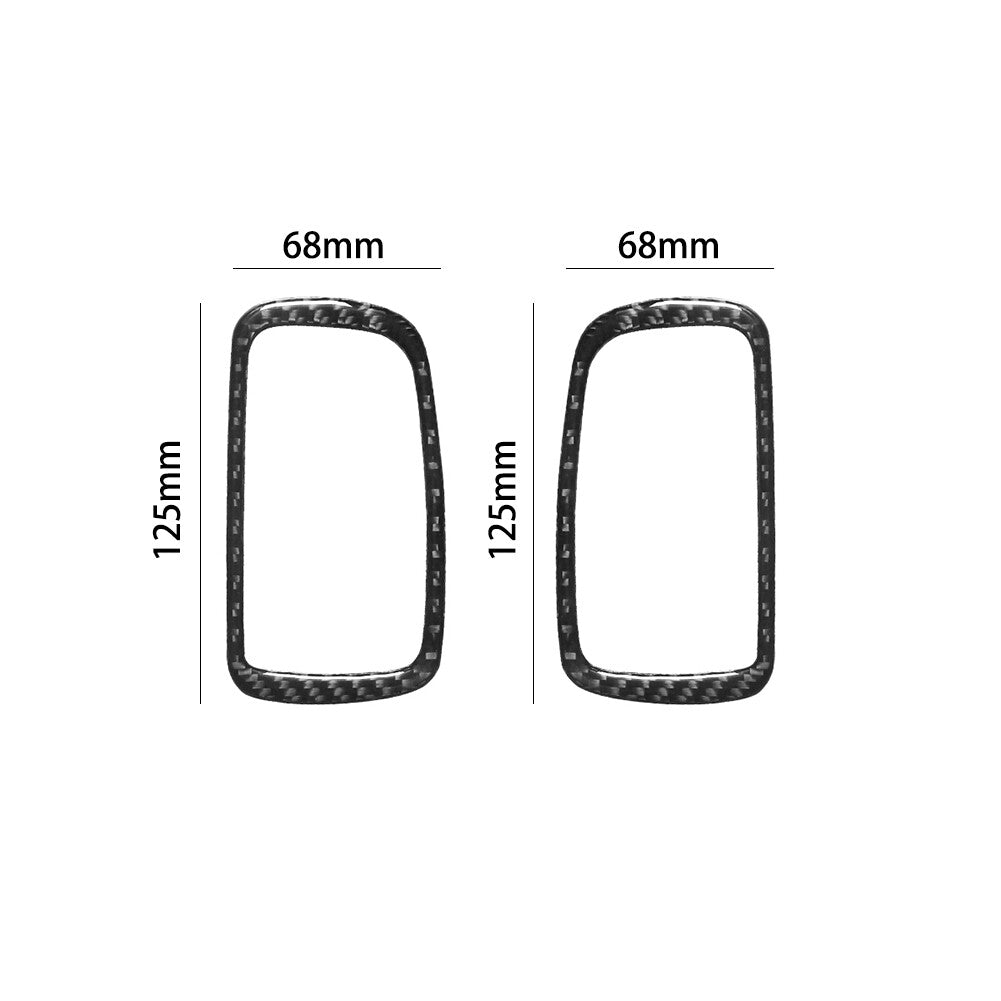 Carbon Fiber Rear Door Handle Cover Trim for Mitsubishi Outlander 2014-2016