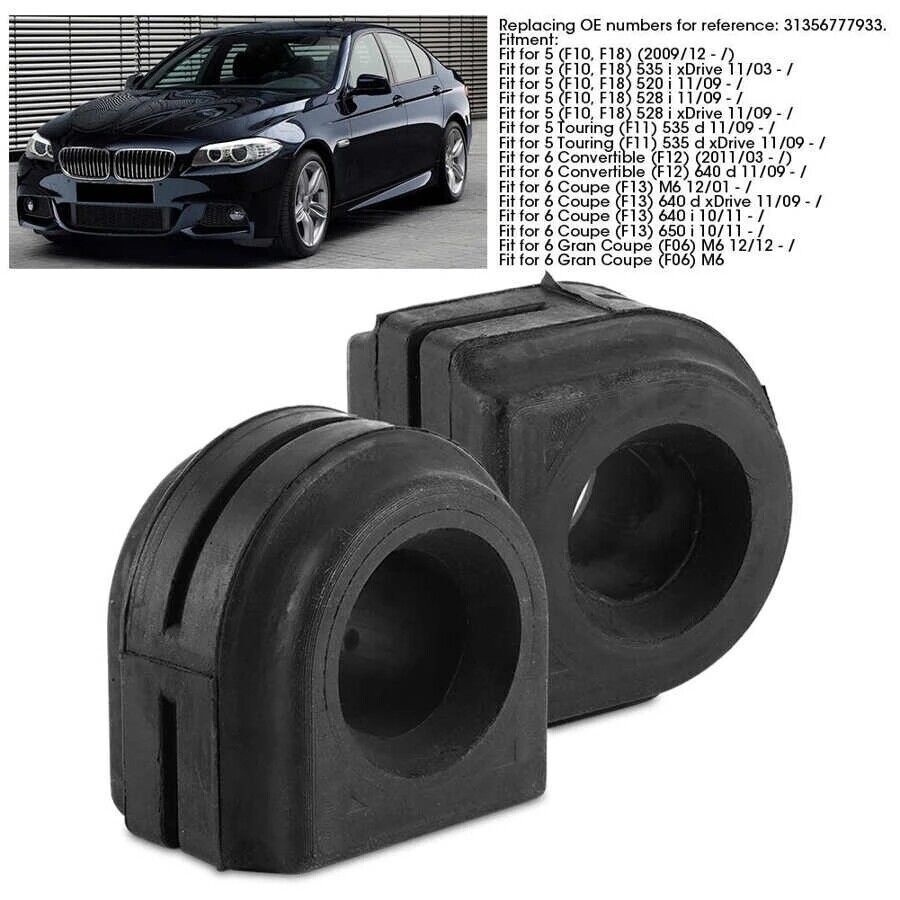 1 pair of front stabilizer rocker arm bushings suitable for BMW 650i 640i 530i 31356777933