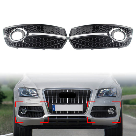 Front Right Bumper Fog Light Lamp Grill Cover Trim for Audi Q5 2009 2010-2011
