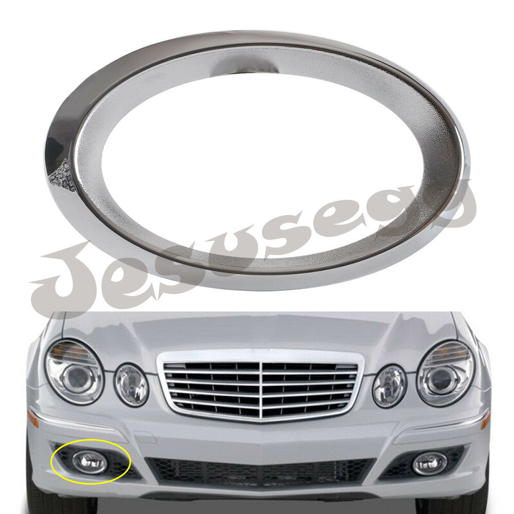 Right Fog Light Bezel Bumper Lamp Frame Trim Chrome for Benz E-CLASS W211 S211