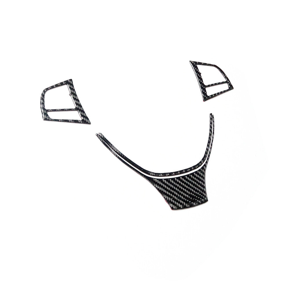 4Pcs Carbon Fiber Steering Wheel Decorative Cover Trim for BMW 6 Series F12 F13