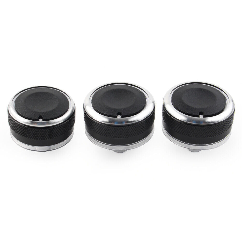 3x Air Conditioning Heat Control Knob A/C Switch Decor Fit for Mazda 6 2003-2008