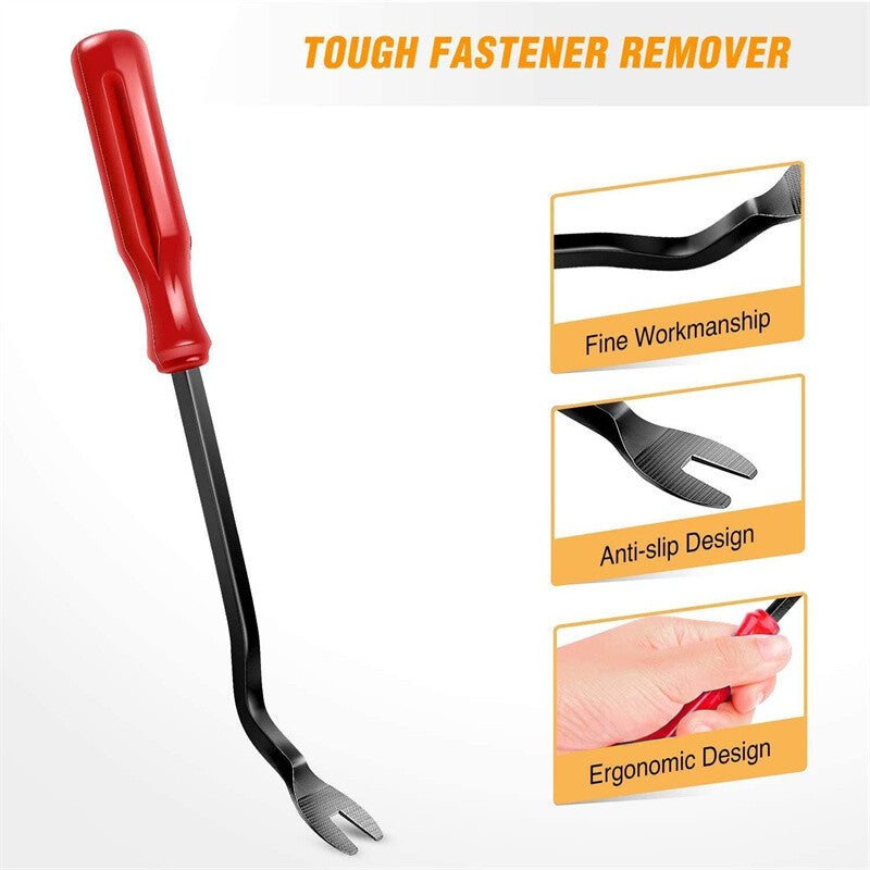 5Pcs RED Trim Removal Pry Tool Kit for Car Radio Door Panel Fastener Dashboard