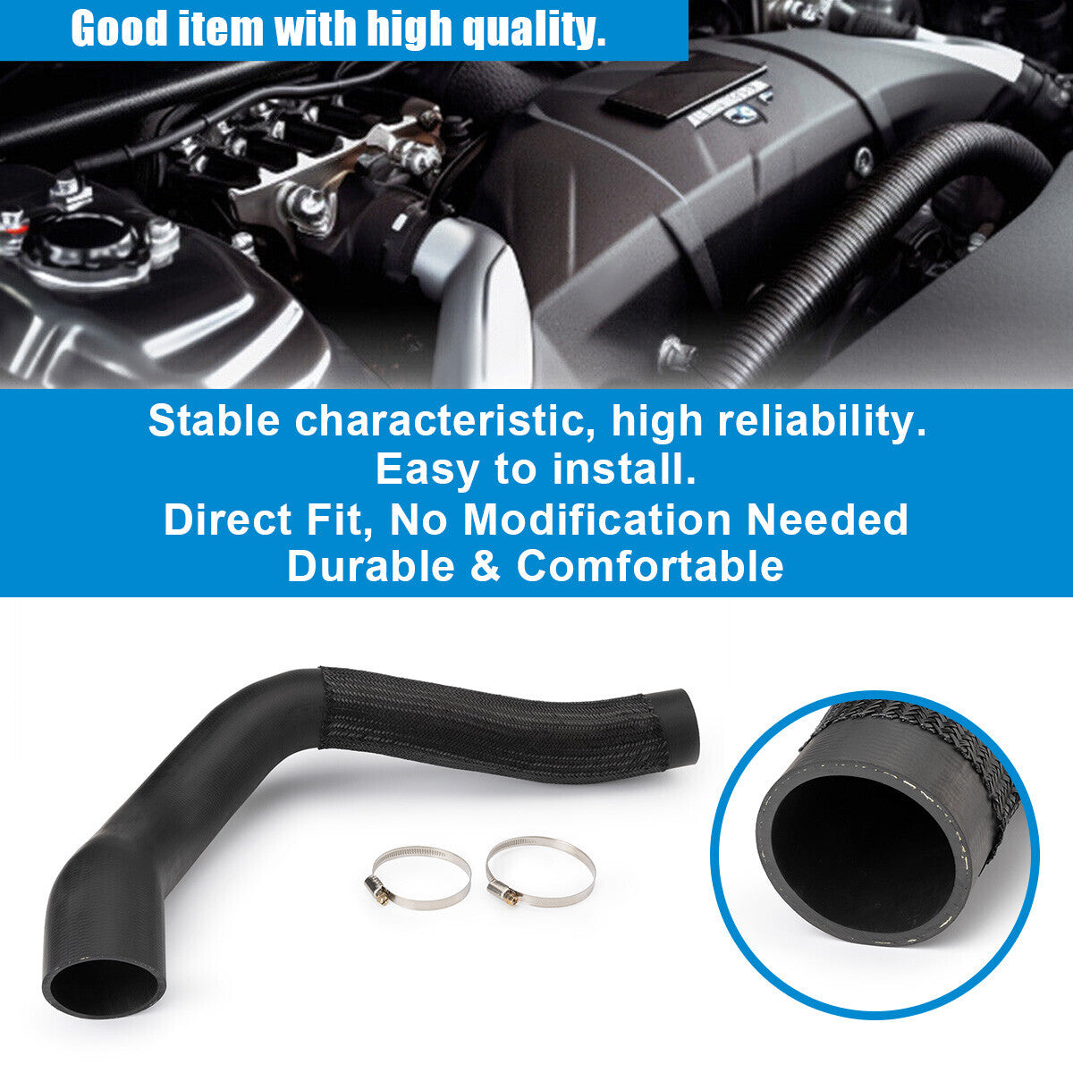1PC for MITSUBISHI Pajero 2005-2014 3.2L Diesel Pipe Hose 1505A200 New Black