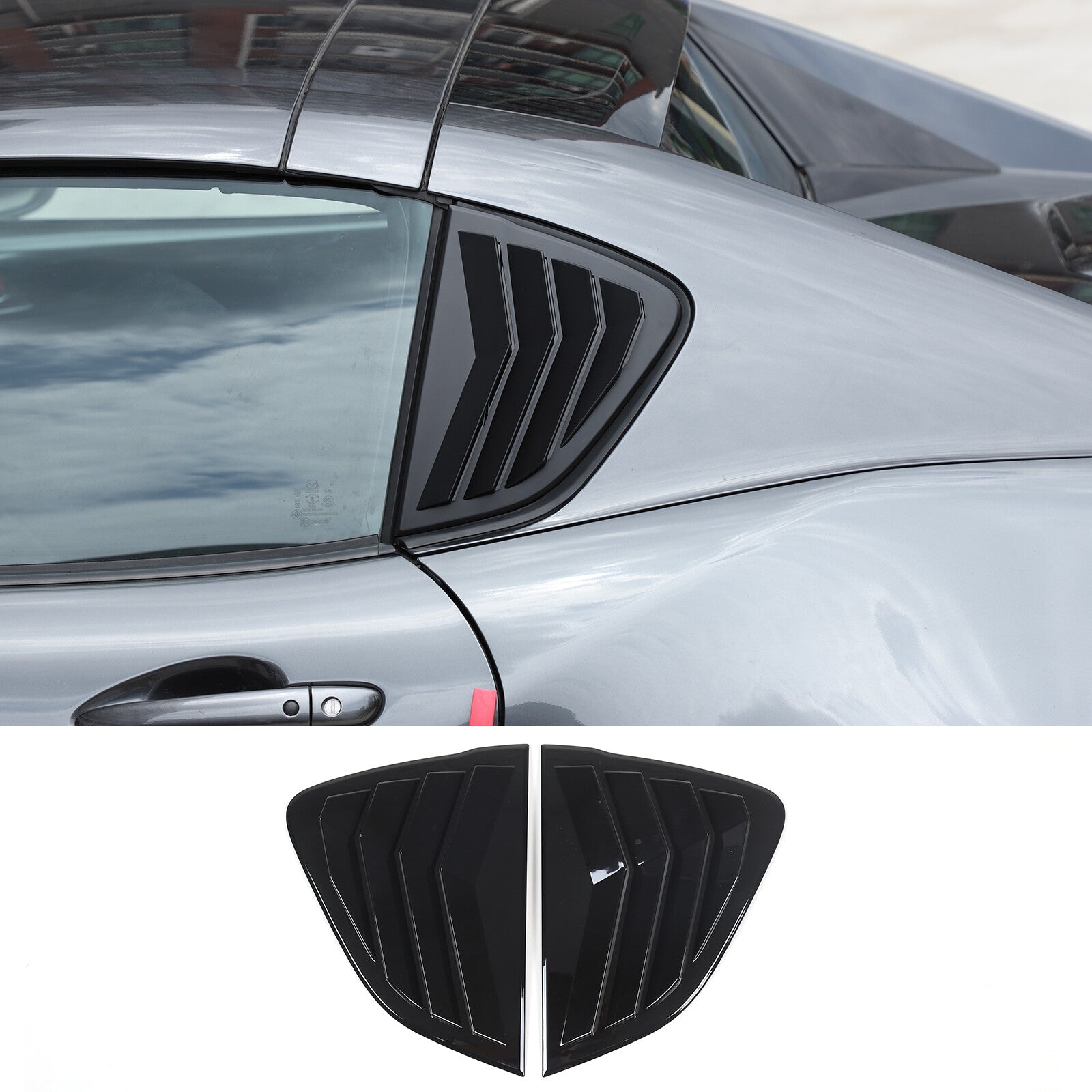 Carbon fiber central control gear head trim cover for Alfa Romeo Giulia 2017-19