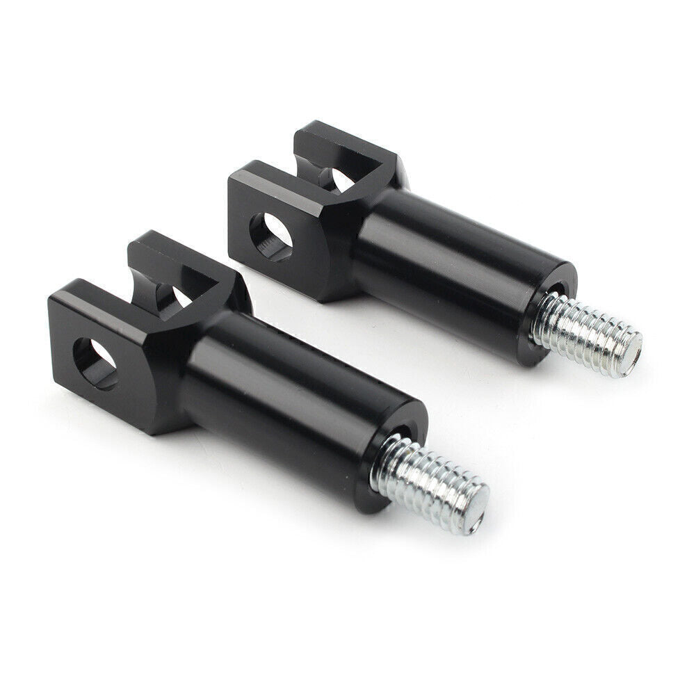 for Harley 2000-2018 2001 2002 Silver Rear Footrest Pegs Support Mount Bracket